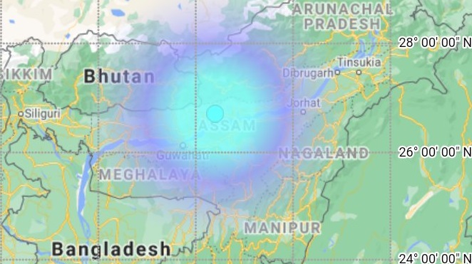 Earthquake Measuring 4.2 Strikes Assam Again – Way2Barak