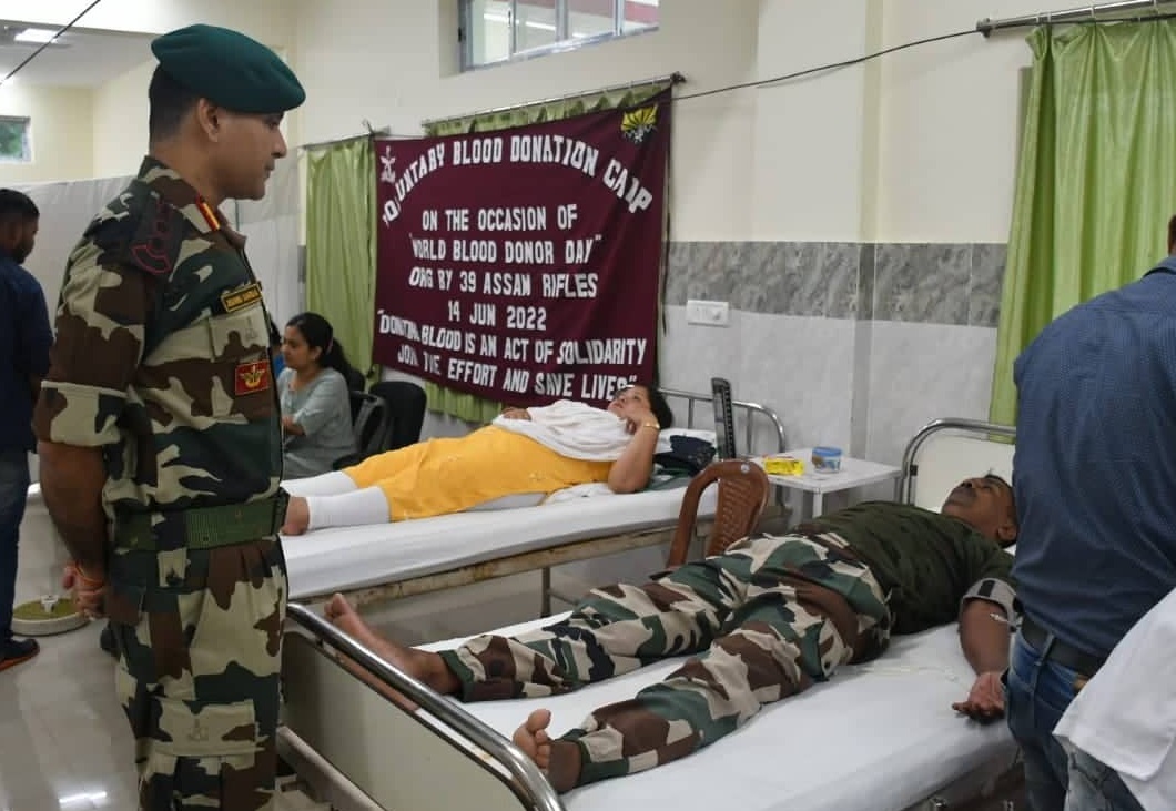 Assam Rifles Organised Voluntary Blood Donation Camp At Srikona Garrison Way Barak
